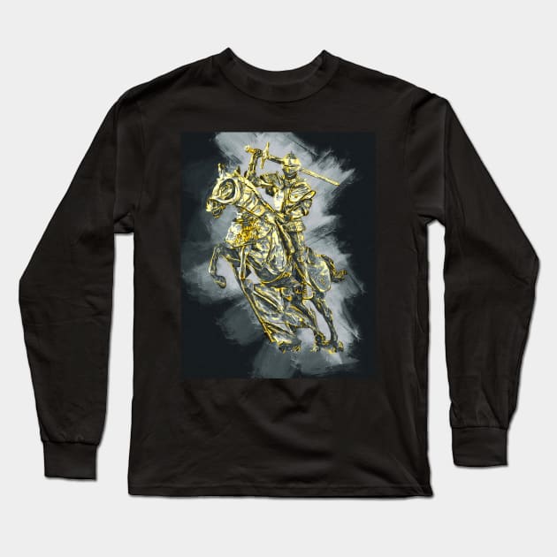 Medieval Knight Long Sleeve T-Shirt by ErianAndre